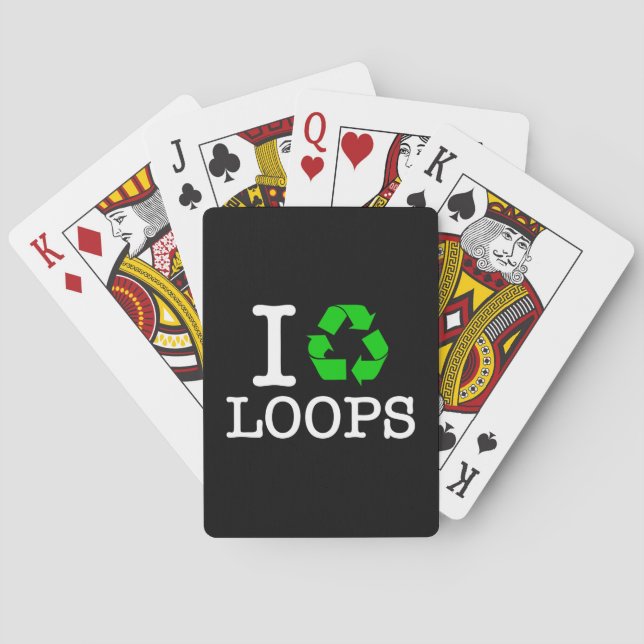 I Återvinna Loops Spelkort (Baksidan)