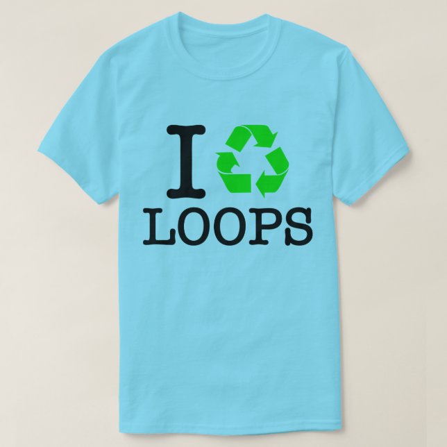 I Återvinna Loops Tee Shirt (Design framsida)