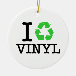 I Återvinna Vinyl Julgransprydnad Keramik