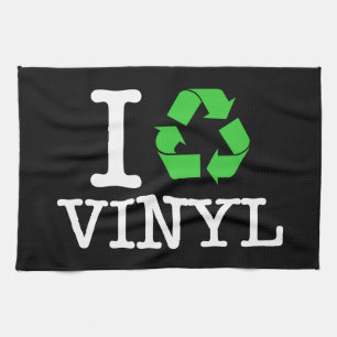 I Återvinna Vinyl Kökshandduk