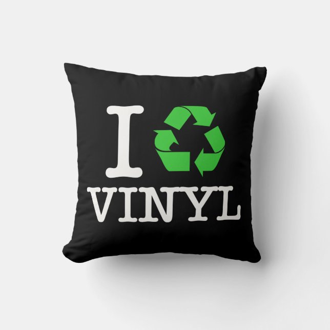 I Återvinna Vinyl Kudde (Framsida)