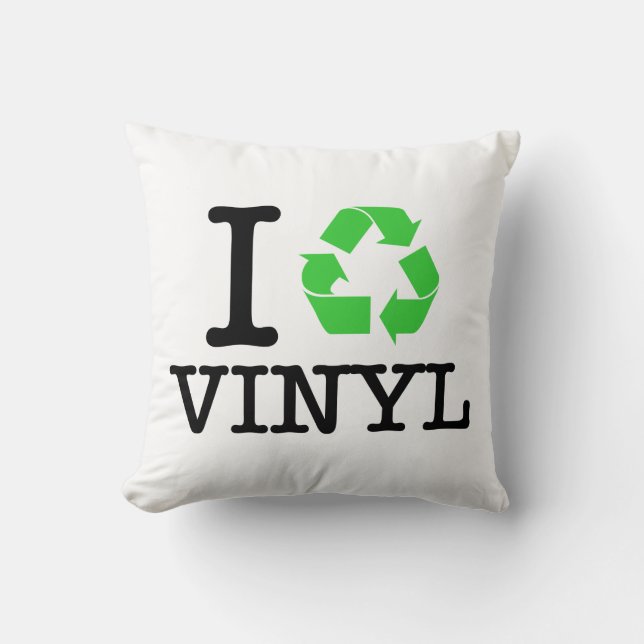 I Återvinna Vinyl Kudde (Framsida)