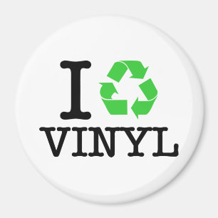 I Återvinna Vinyl Magnet