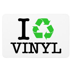 I Återvinna Vinyl Magnet
