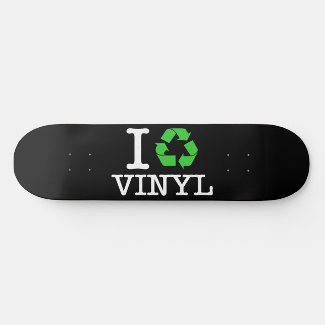 I Återvinna Vinyl Mini Skateboard Bräda 18,5 Cm (Horz)