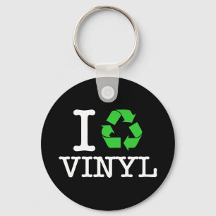 I Återvinna Vinyl Nyckelring