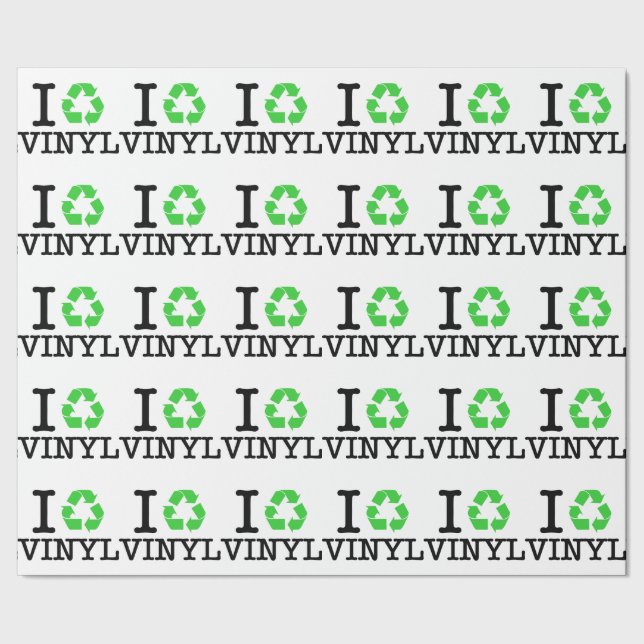I Återvinna Vinyl Presentpapper (Seam)
