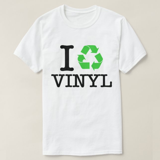 I Återvinna Vinyl Tee Shirt (Design framsida)