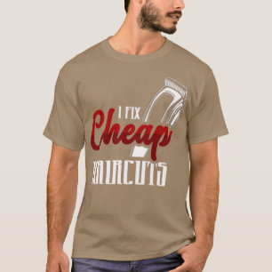 I Åtgärda Billigt Haircut Barbershop T Shirt