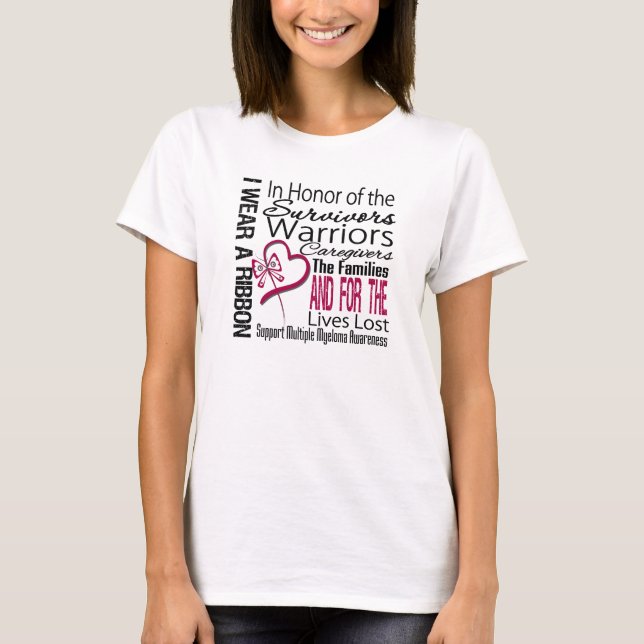 I åtskillig Myeloma för hederCollageTribute T Shirt (Framsida)