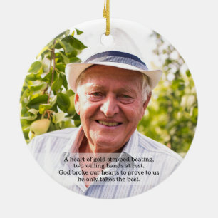 I att älska begravnings- sympati för minne - dikt julgransprydnad keramik