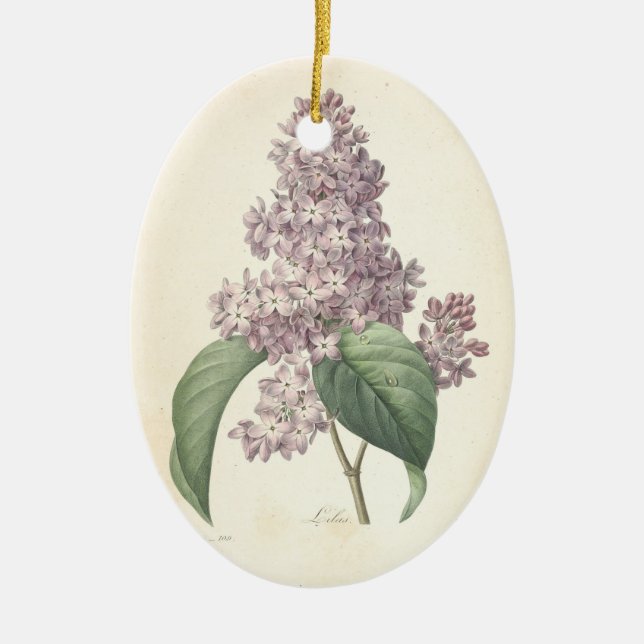 I att älska det lila beställnings- minnes- fotoet julgransprydnad keramik (Framsidan)