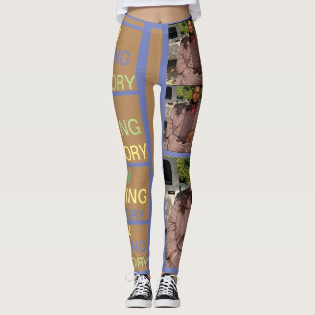 I ATT ÄLSKA MINNESDAMASKER LEGGINGS (Framsida)
