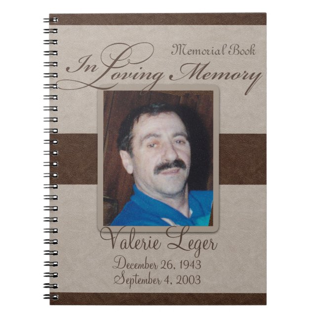 I att älska minnesminnesmärken/Guestbook Anteckningsbok (Framsidan)