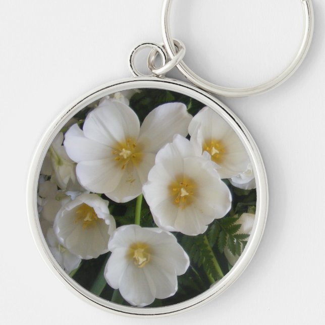 I att älska minnet Keychain Rund Silverfärgad Nyckelring (Framsidan)