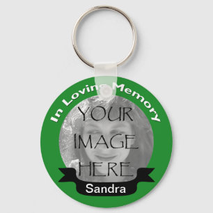 I att älska nyckelringen för minnesfotogrönt nyckelring
