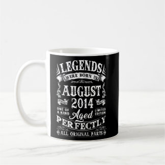 I augusti 2014 föddes arterna vid 8 års ålder kaffemugg