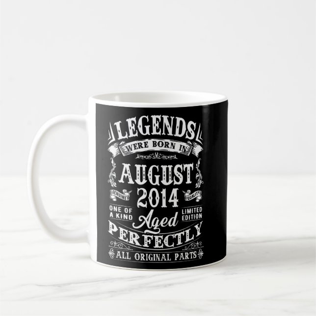 I augusti 2014 föddes arterna vid 8 års ålder kaffemugg (Vänster)