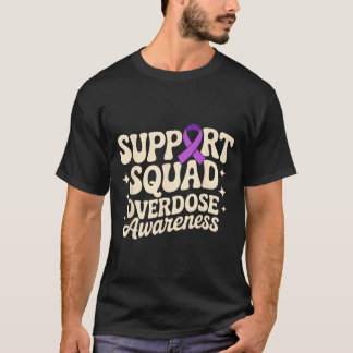 I Augusti Bär Lila Överdosmedvetenhet Lila T Shirt