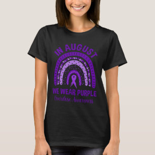 I augusti Bära vi Lila  Rainbow Overdose Awarenes T Shirt