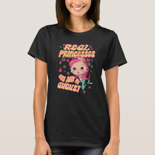 I augusti föds verkliga prins i Sjöjungfrun Birthd T Shirt
