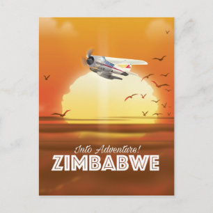 I Äventyr! Zimbabwes reseaffisch Vykort