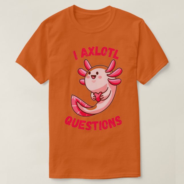 I axlotfrågor t shirt (Design framsida)