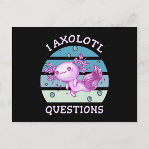 I axolotfrågor vykort