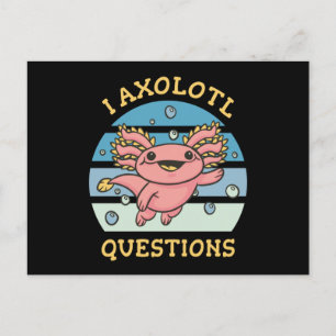 I axolotfrågor vykort