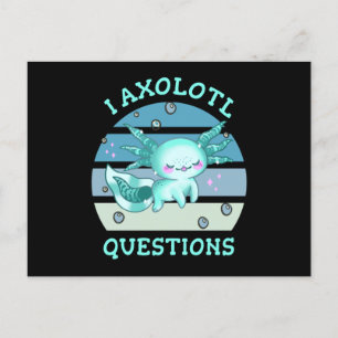 I axolotfrågor vykort