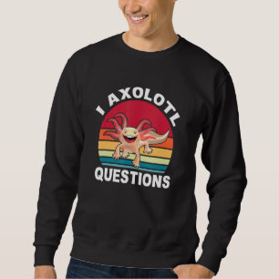 I Axolotl Fråga Kids Boys Girls Cute Axolotl Lång Ärmad Tröja