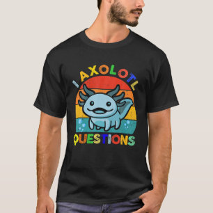 I Axolotl Frågar Kids Blue Salamander Plush Axo T Shirt