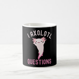 I Axolotl-frågorna, Cute Funny Axolotl Kaffemugg