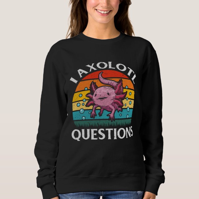 I Axolotl Questions Kids Boys Girls Cute Axolotl T Shirt (Framsida)
