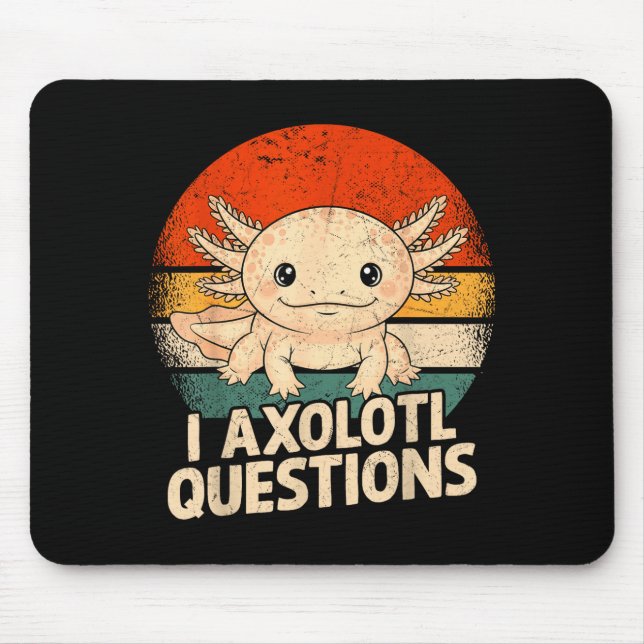 I Axolotl Questions Shirt Adults Youth Kids Retro  Musmatta (Framsidan)