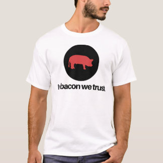 I bacon litar på vi tee shirt