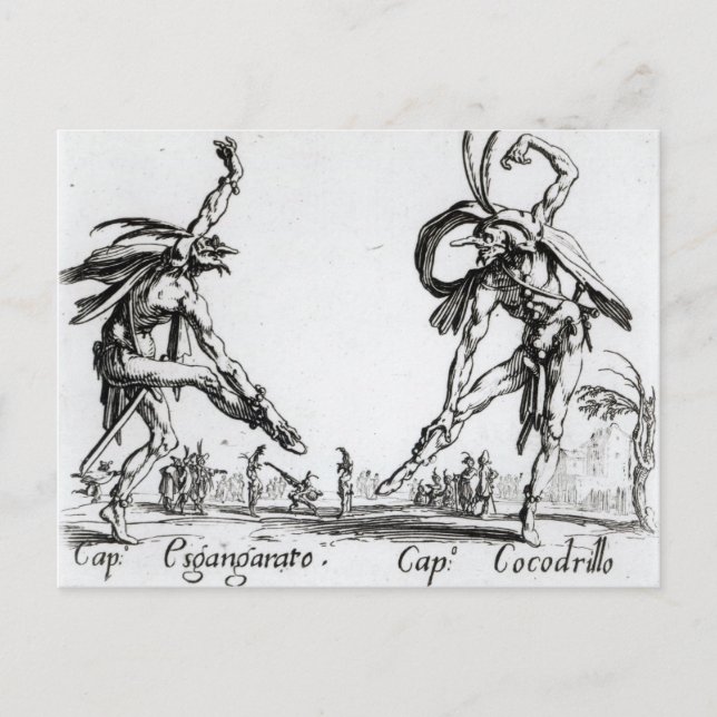 I Balli de Spessanei eller Le Grande Chasse Vykort (Framsida)