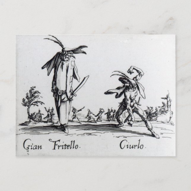 I Balli de Spessanei eller Le Grande Chasse Vykort (Framsida)