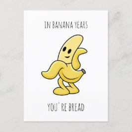 I Banana Years Funny Birthday Gift Helg Vykort