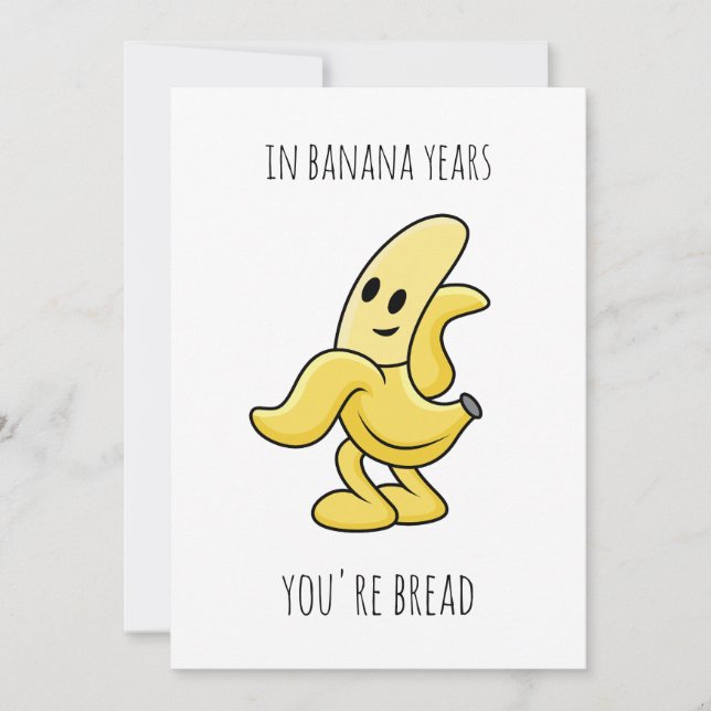 I Banana Years Funny Birthday Gift Inbjudningar (Framsida)