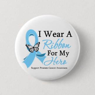 I Bära A Ribbon HERO Prostate Cancer Knapp