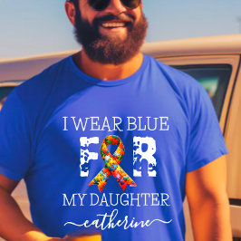 i bära blå för autismmedvetenhet t shirt