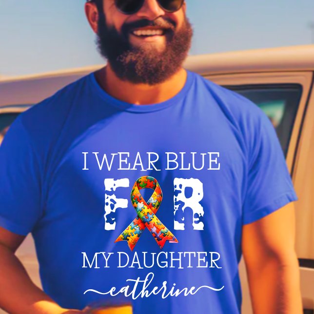 i bära blå för autismmedvetenhet t shirt (Skapare uppladdad)