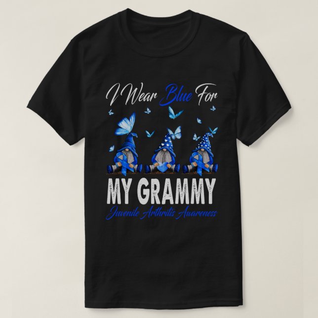 I Bära blå för min Medvetna tonåring  T Shirt (Design framsida)