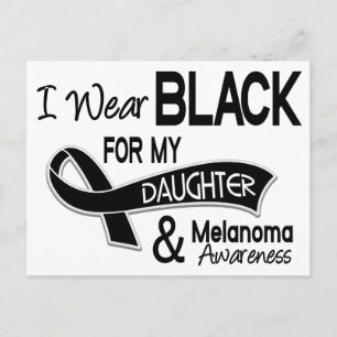 I Bära Black for My Dotter 42 Melanoma Vykort