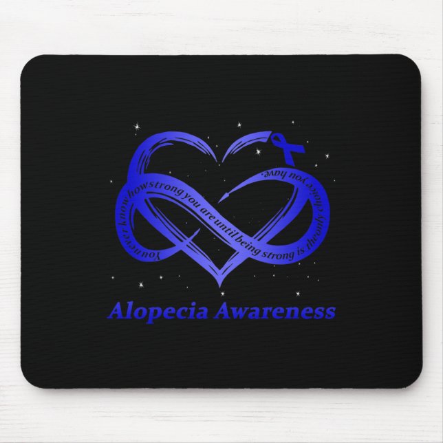 I Bära Blue for Alopecia Awareness Warrior Musmatta (Framsidan)