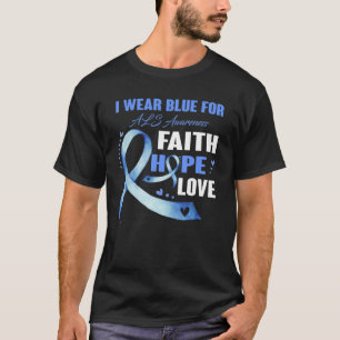 I Bära Blue for ALS Awareness Gifts T Shirt