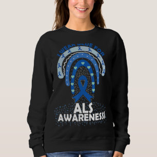 I Bära Blue for Als Awareness Montonus Rainbow T Shirt
