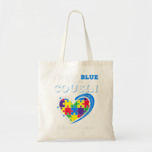 I Bära Blue for Autism Awareness Family Matching T Tygkasse