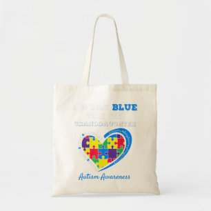 I Bära Blue for Autism Awareness Family Matching T Tygkasse
